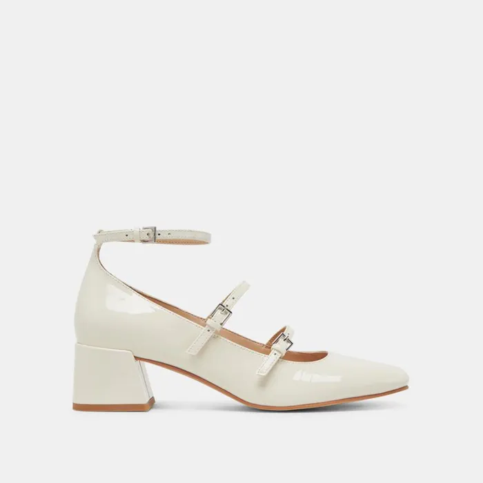 Heels Women Dolce Vita Meadow Heels White Patent Leather