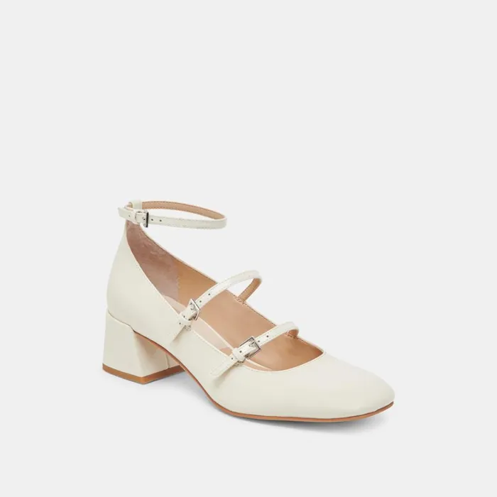 Heels Women Dolce Vita Meadow Heels White Patent Leather