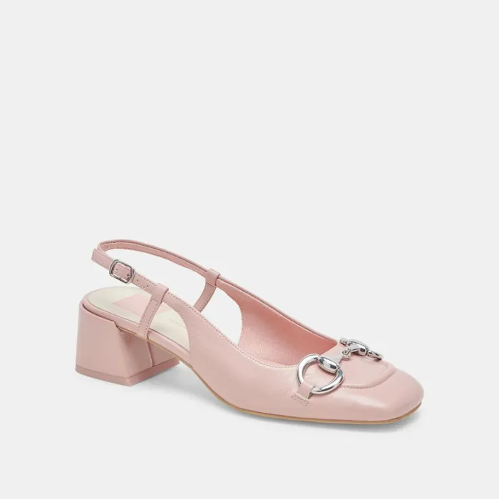 Heels Women Dolce Vita Melli Heels Pink Crinkle Patent