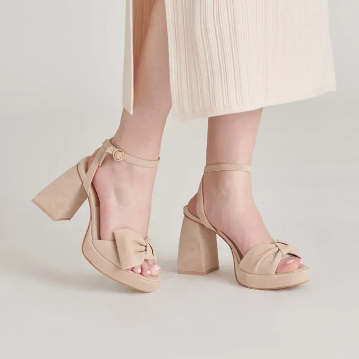 Heels Women Dolce Vita Pacie Heels Camel Suede