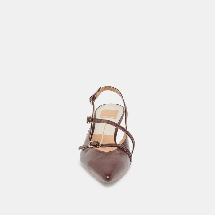 Heels Women Dolce Vita Pamla Mid Heels Cranberry Crinkle Patent