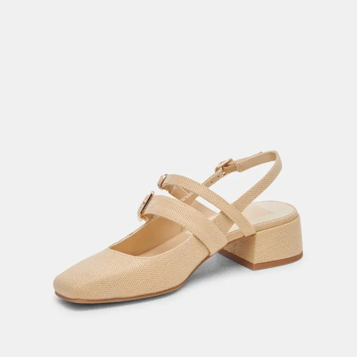 Heels Women Dolce Vita Patzy Heels Natural Raffia