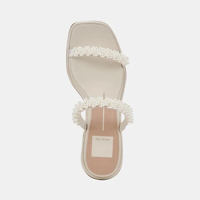 Heels Women Dolce Vita River Pearl Heels Vanilla Pearls