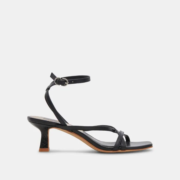 Heels Women Dolce Vita Zamal Heels Black Leather