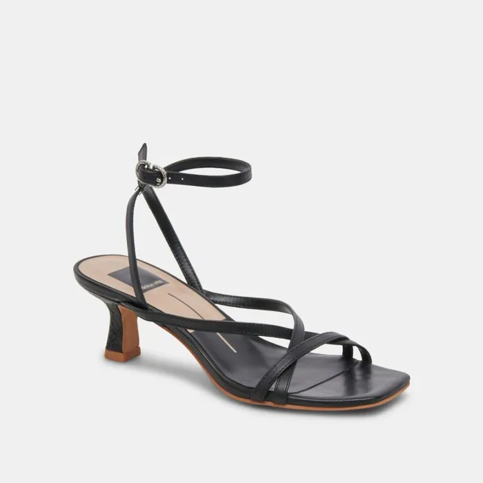 Heels Women Dolce Vita Zamal Heels Black Leather
