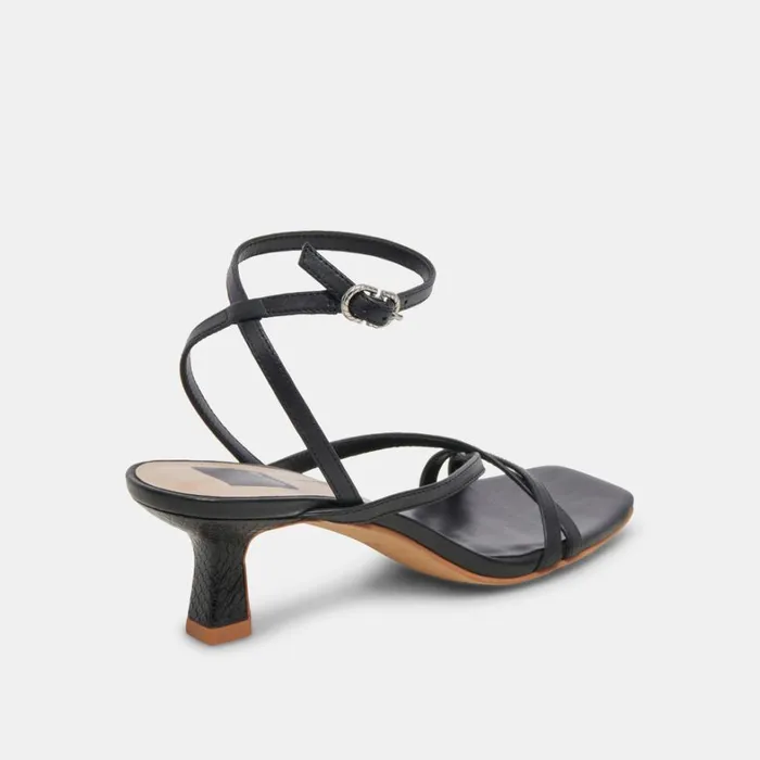 Heels Women Dolce Vita Zamal Heels Black Leather