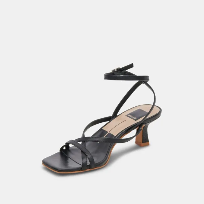 Heels Women Dolce Vita Zamal Heels Black Leather