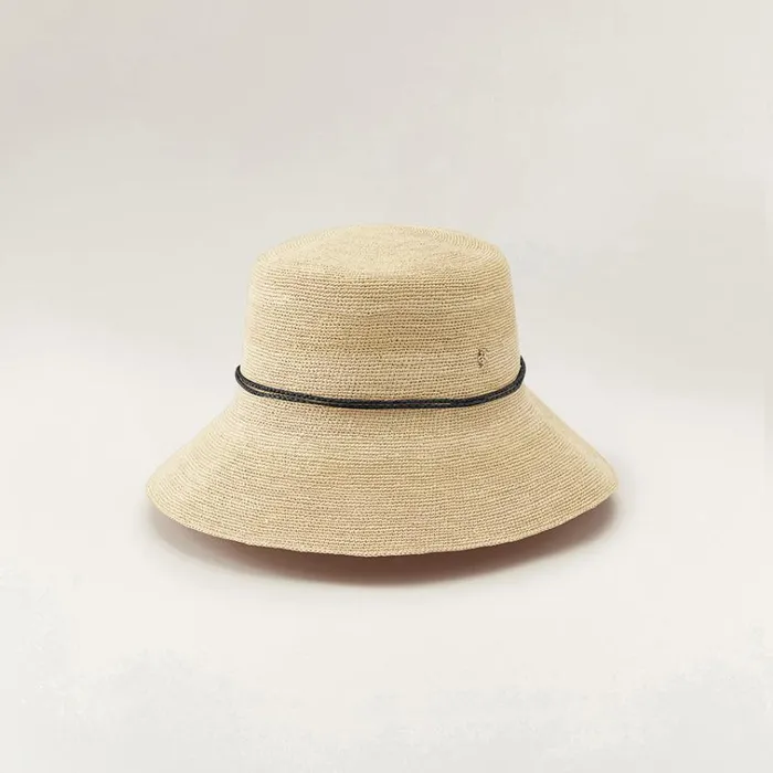 Helen Kaminski Dijon Alabaster Charcoal Hats Bucket