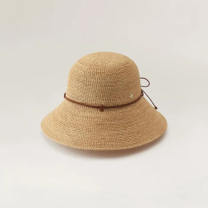 Helen Kaminski Iris 9 Natural Nutshell Hats Rollable and Packable