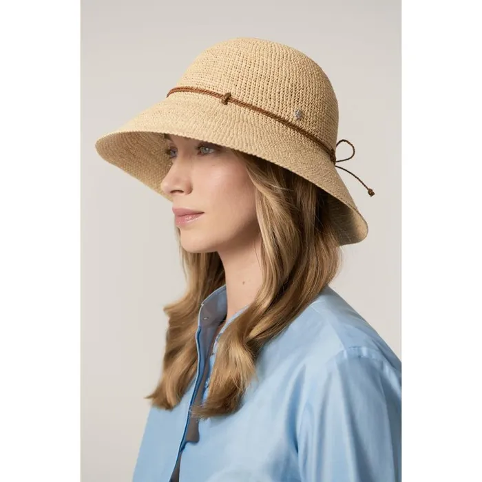 Helen Kaminski Iris 9 Natural Nutshell Hats Rollable and Packable