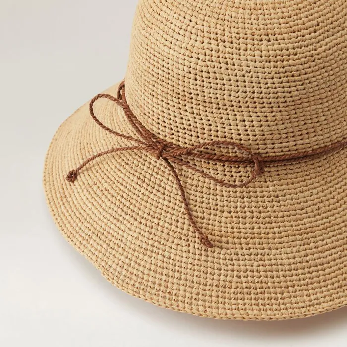 Helen Kaminski Iris 9 Natural Nutshell Hats Rollable and Packable