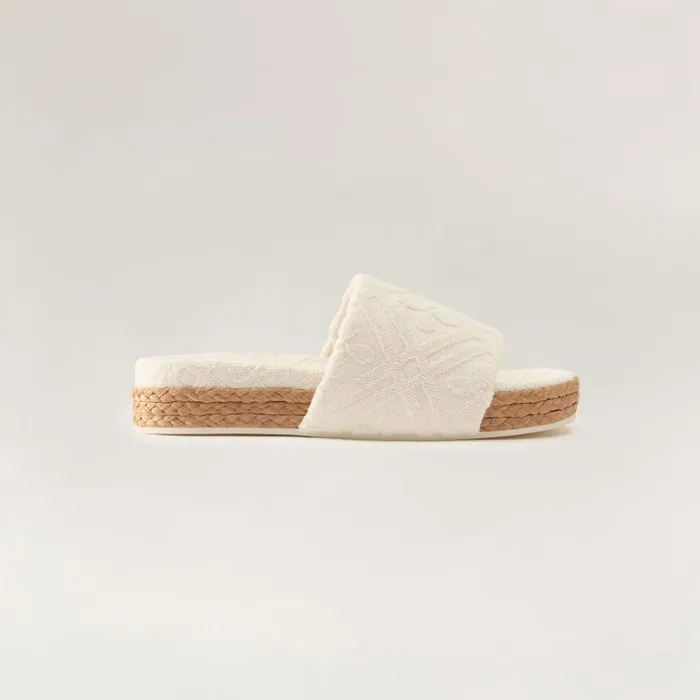 Helen Kaminski Joanna Terry Slide Nougat Parchment Footwear Footwear