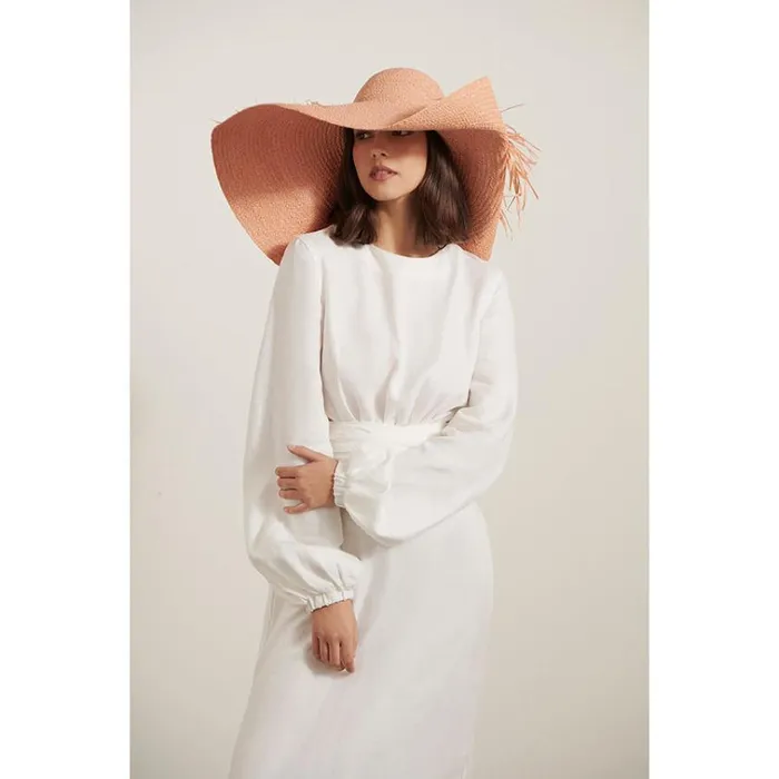 Helen Kaminski Liza Orange Seleniteorange Selenit Hats Round Crown