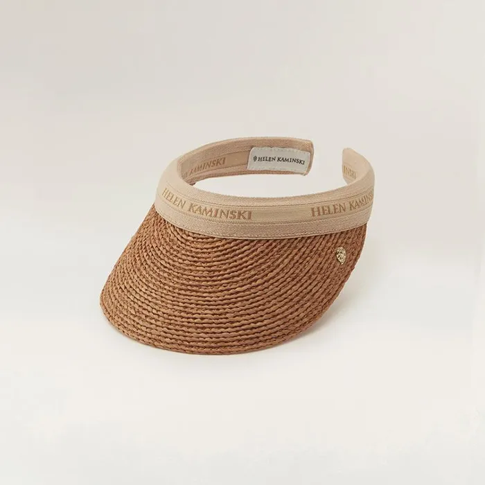 Helen Kaminski Marina Nougatnatural Logo Hats Visors