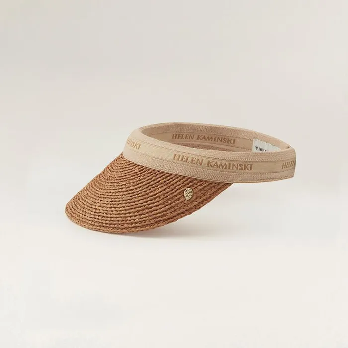 Helen Kaminski Marina Nougatnatural Logo Hats Visors