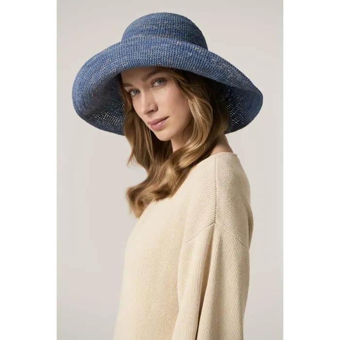Helen Kaminski Provence 12 Sapphire Hats Rollable and Packable