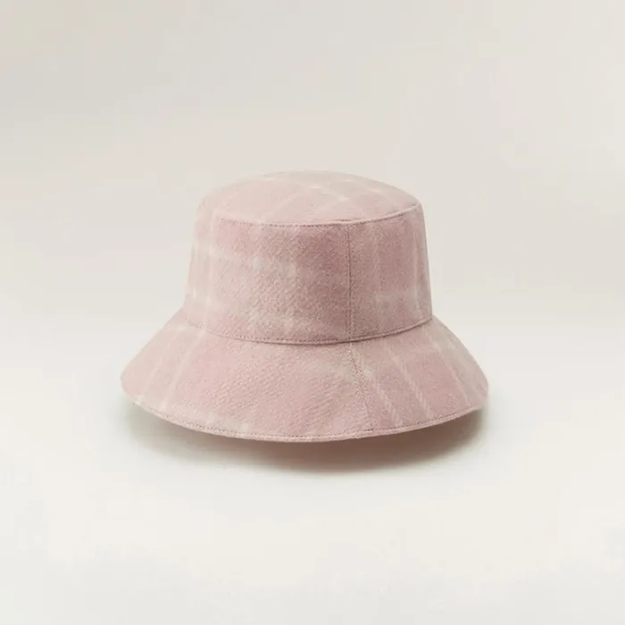 Helen Kaminski Roset Cameo Rose Check Hats Bucket
