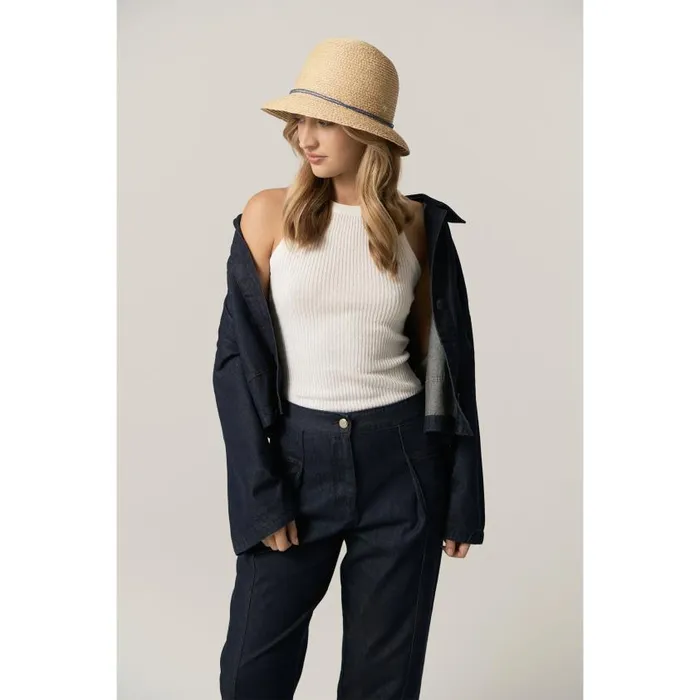 Helen Kaminski Valence 6 Natural Sapphire Hats Cloche