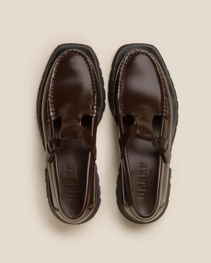 Hereu ALBER SPORT 8211 Tread Sole TBar Loafer Women Loafers