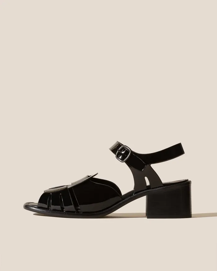 Hereu ANCORA SQUARED HEELED GLOSSY 8211 OpenToe Fisherman Sandal Women Heels