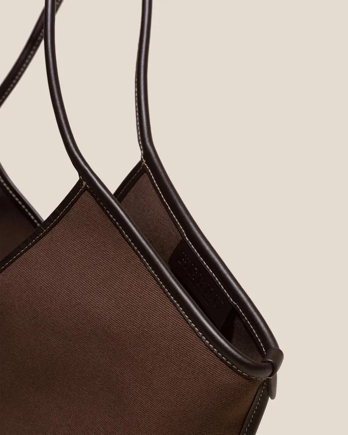 Hereu CALELLA 8211 Leathertrimmed Organic Cotton Tote Bag WomenMen Shoulder Bags