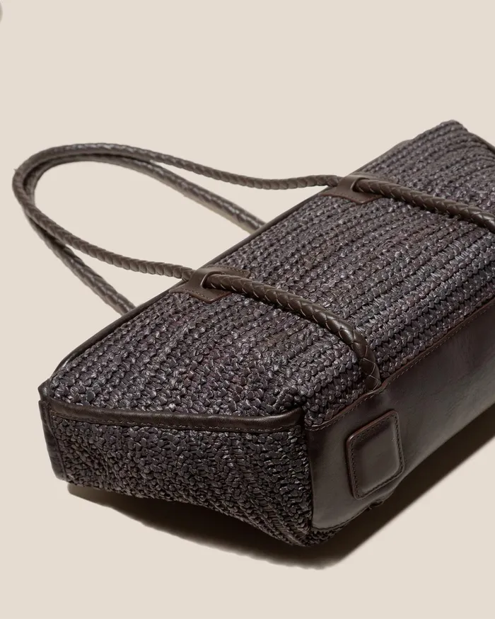 Hereu FORNA RAFFIA 8211 Leather Framed Shoulder Bag Women Shoulder Bags