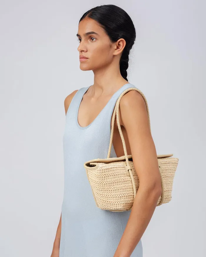 Hereu FORNA RAFFIA 8211 Leather Framed Shoulder Bag Women Shoulder Bags