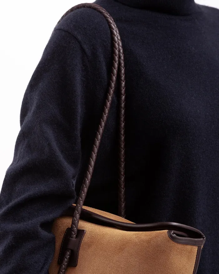 Hereu FORNA SUEDE 8211 Leather Framed Shoulder Bag Women Shoulder Bags