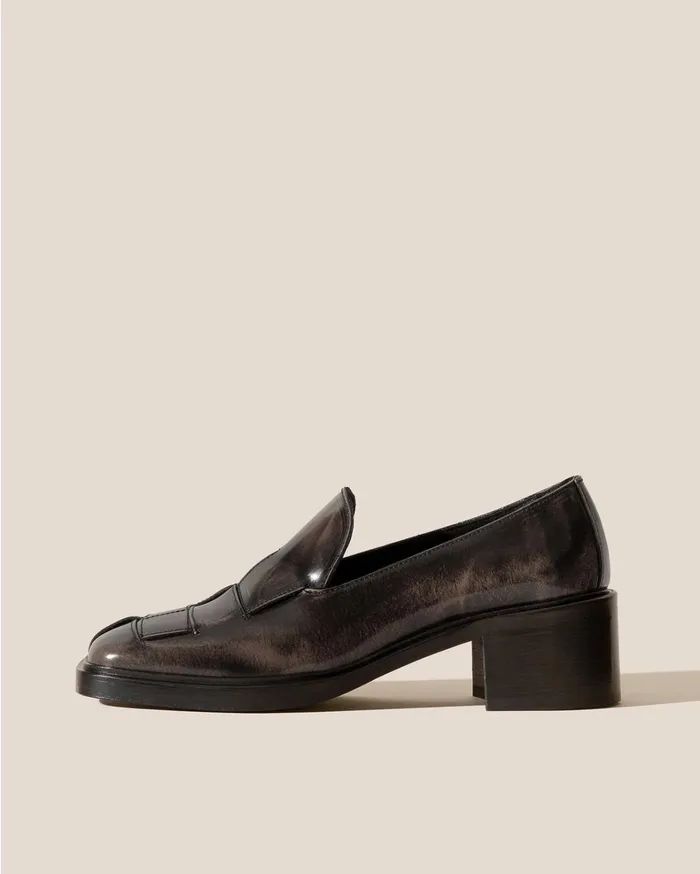 Hereu GUERA HEELED 8211 Brushed Interwoven SlipOn Loafer Women Heels