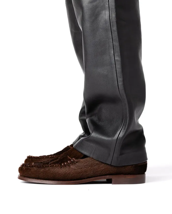 Hereu NOMBELA CALF HAIR 8211 Interwoven Detail Slipon Loafer Men Loafers