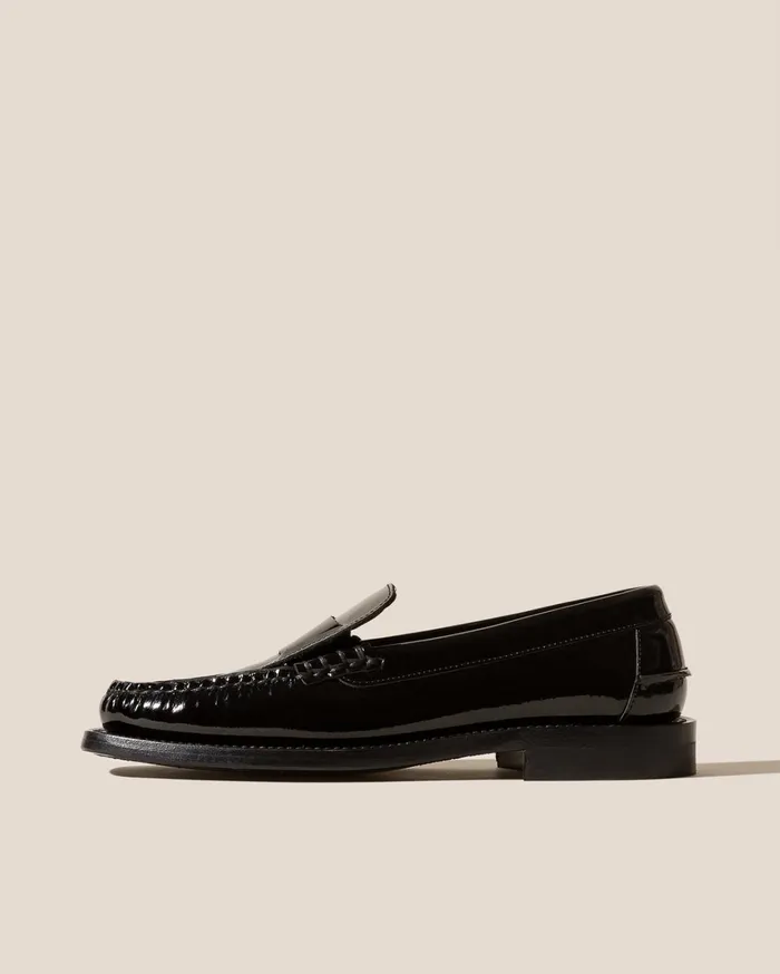 Hereu SINEU GLOSSY 8211 Interlaceddetail Slipon Loafer Women Loafers