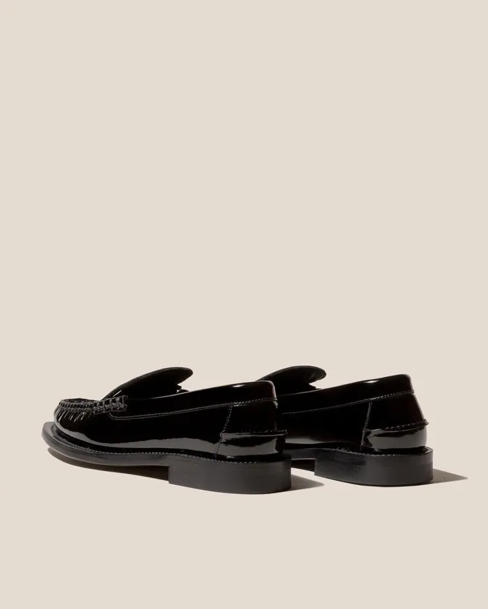 Hereu SINEU GLOSSY 8211 Interlaceddetail Slipon Loafer Women Loafers