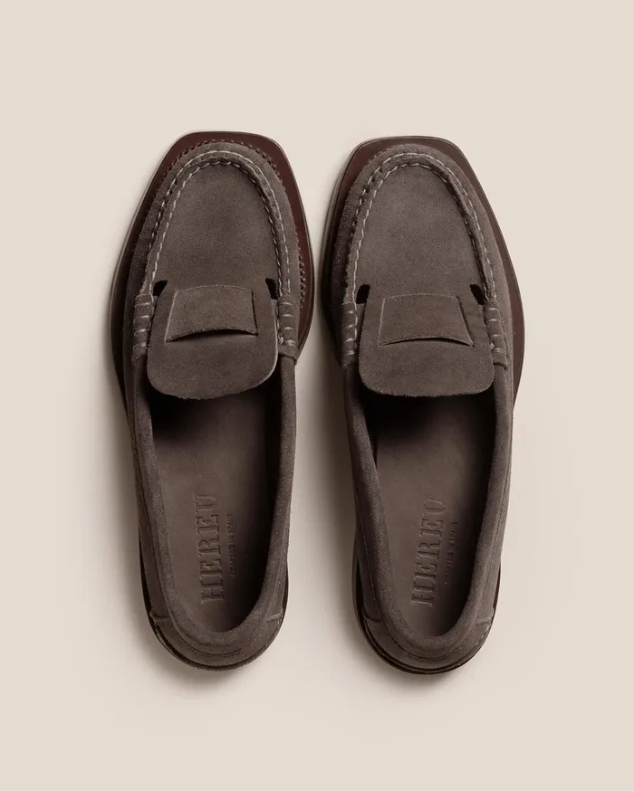Hereu SINEU SUEDE 8211 Interlaceddetail Slipon Loafer Men Loafers