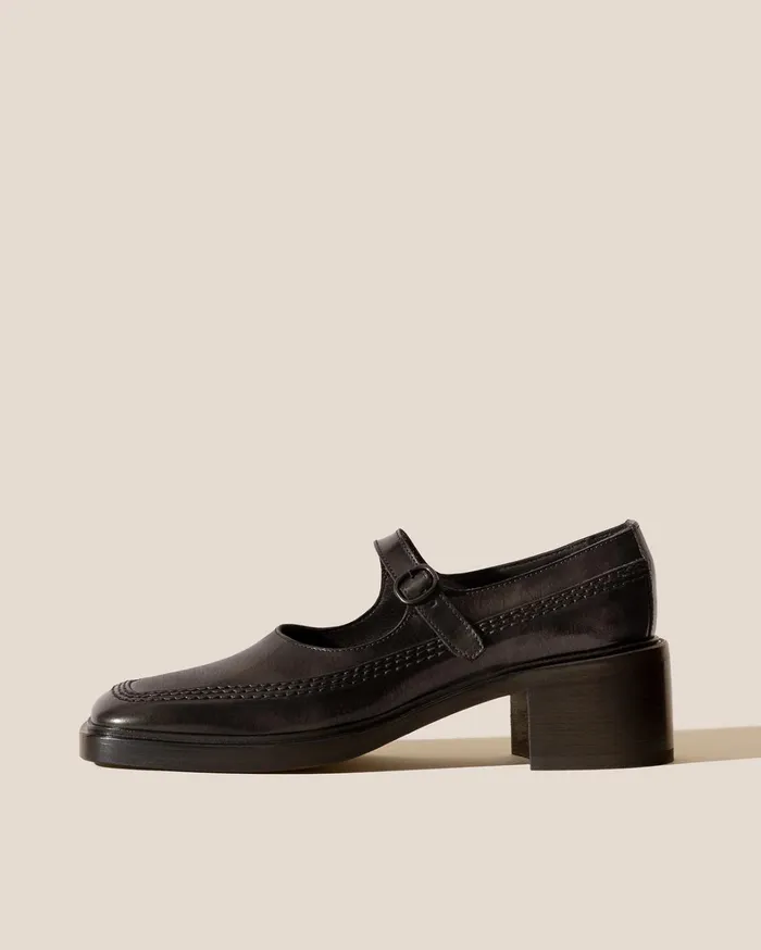 Hereu SIO HEELED 8211 Brushed Mary Jane Loafer Women Heels