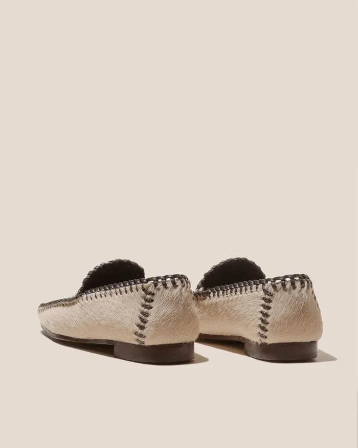Hereu SOLLERIC CALF HAIR 8211 Braided Seams Pullon Loafer Women Loafers