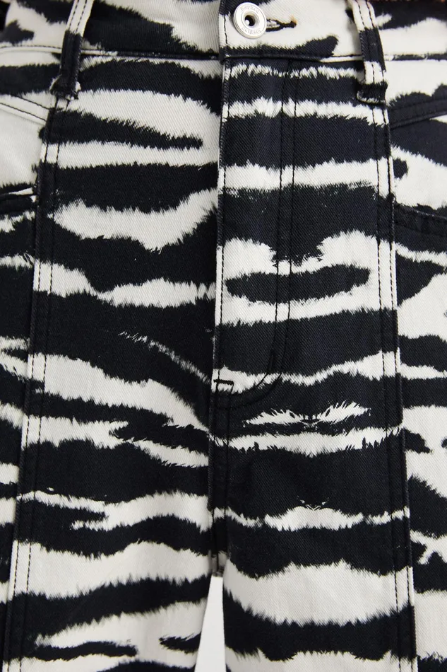 Highwaisted Long Trousers Women Desigual Pants and Leggings