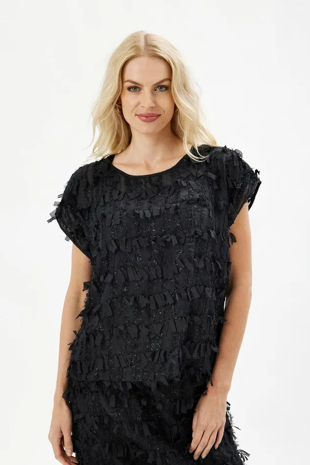 ISADORA BLOUSE 16476 999 Black 999 Women IN FRONT BLOUSES SHIRTS