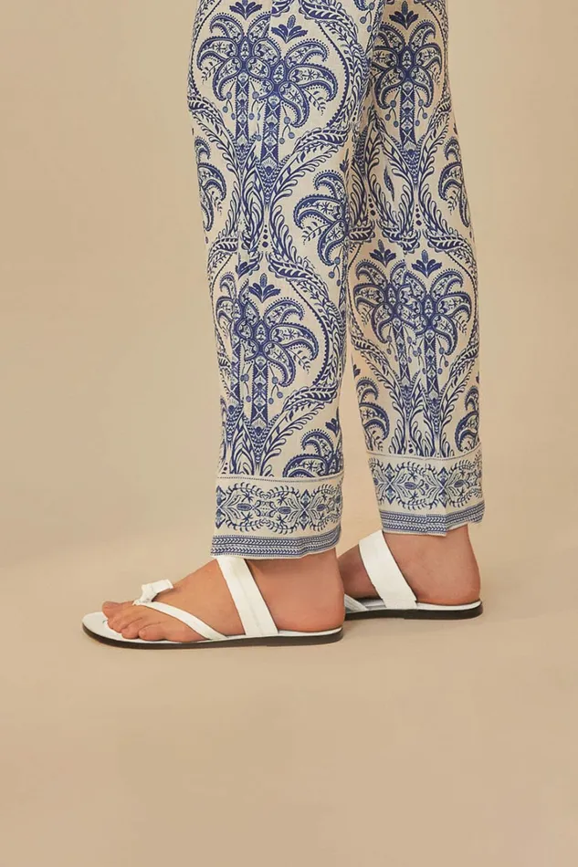 Ivory Tie Flat Sandal Women FARM Rio Sandals Ivory Tie Flat Sandal Women FARM Rio Sandals