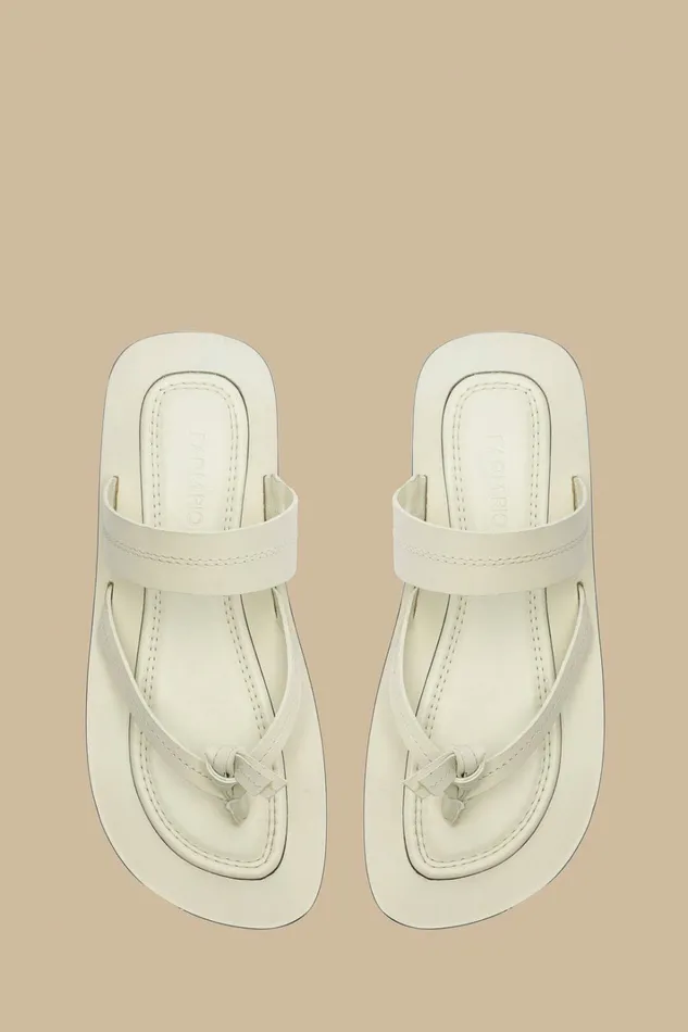 Ivory Tie Flat Sandal Women FARM Rio Sandals Ivory Tie Flat Sandal Women FARM Rio Sandals