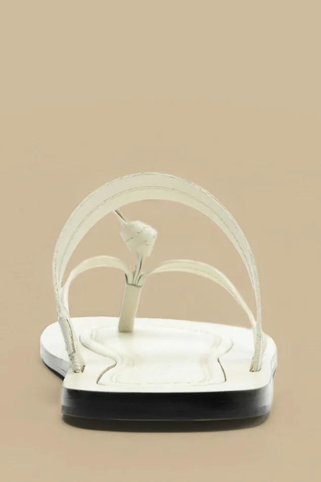 Ivory Tie Flat Sandal Women FARM Rio Sandals Ivory Tie Flat Sandal Women FARM Rio Sandals