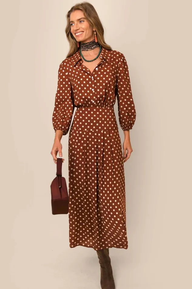 Izzy Copper Dot Women RIXO Dresses Izzy Copper Dot Women RIXO Dresses