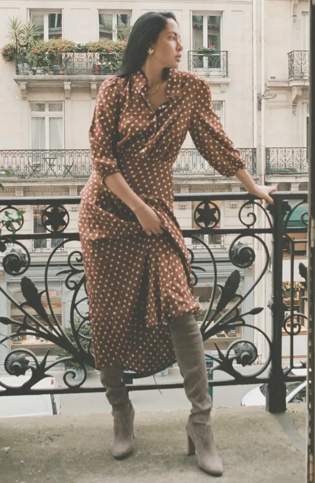 Izzy Copper Dot Women RIXO Dresses Izzy Copper Dot Women RIXO Dresses