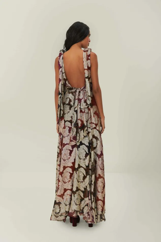 Jacquard Lurex Sleeveless Maxi Dress Women FARM Rio Maxi Dresses Jacquard Lurex Sleeveless Maxi Dress Women FARM Rio Maxi Dresses