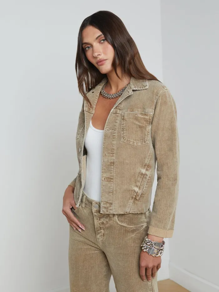 Janelle Corduroy Jacket Barrel Women L039Agence Denim Jackets