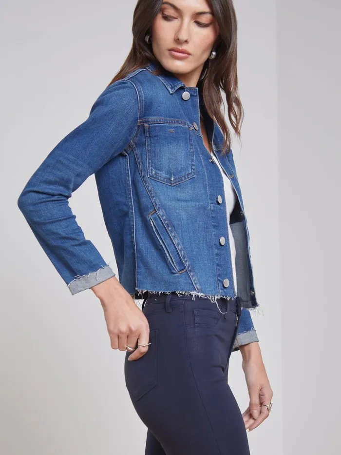Janelle Denim Jacket Authentique Women L039Agence Blazers and Jackets