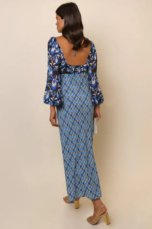 Jeanie Blue Starlet Floral Mix Women RIXO Dresses Jeanie Blue Starlet Floral Mix Women RIXO Dresses