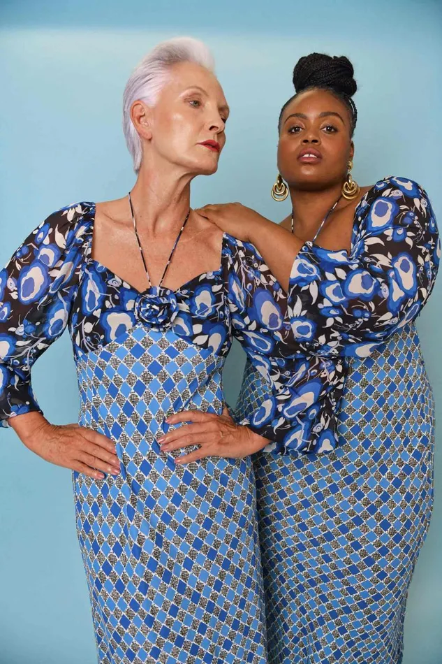 Jeanie Blue Starlet Floral Mix Women RIXO Dresses Jeanie Blue Starlet Floral Mix Women RIXO Dresses