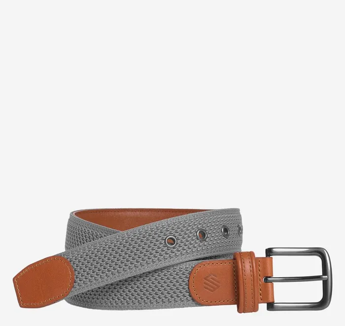 JohnstonandMurphy Belts Amherst Knit Belt Gray 8211 Men