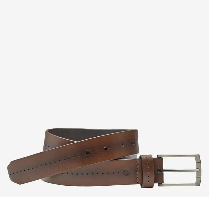 JohnstonandMurphy Belts Center Perfed Belt Brown 8211 Men