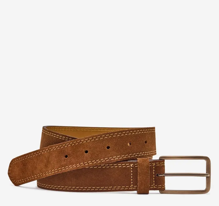 JohnstonandMurphy Belts Suede Belt Snuff 8211 Men